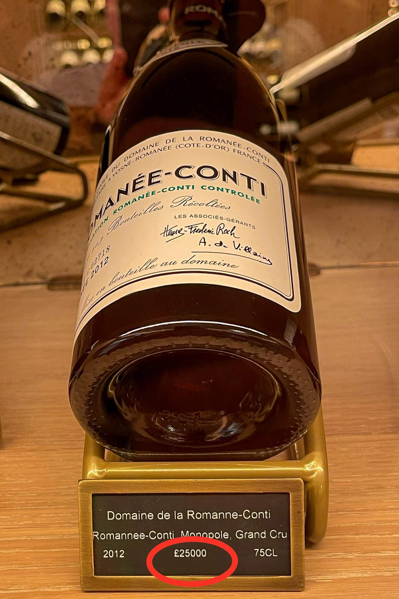 The Most Expensive Wine In The World Roman e Conti Burgundy London 